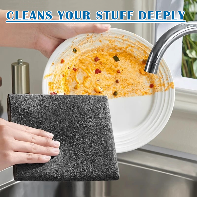 Premium Microfiber Cloth  Lint-Free, Reusable & Ultra Absorbent