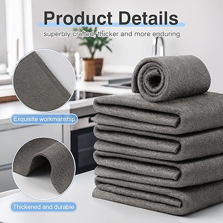 Premium Microfiber Cloth  Lint-Free, Reusable & Ultra Absorbent